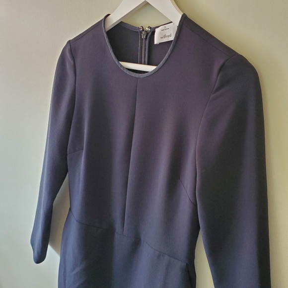 Wilfred 2 Modern Contemporary Capsule Wardrobe Japanese Crepe Sheath Dress - Picture 7 of 14